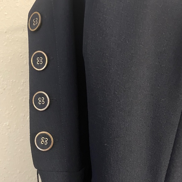 Elegant Navy Jumpsuit by Vince Camuto Sz. 10!! Cute Side Buttons!! - Picture 10 of 12